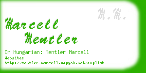 marcell mentler business card